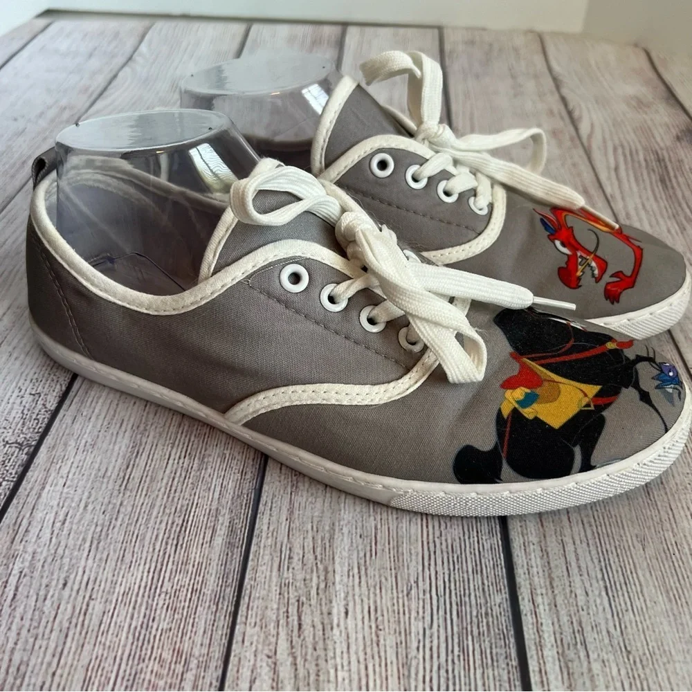 DISNEY Mulan Mushu Lace Up Sneakers Shoes 10